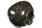 Polished Dragon's Blood Jasper Skull - South Africa #382196-4